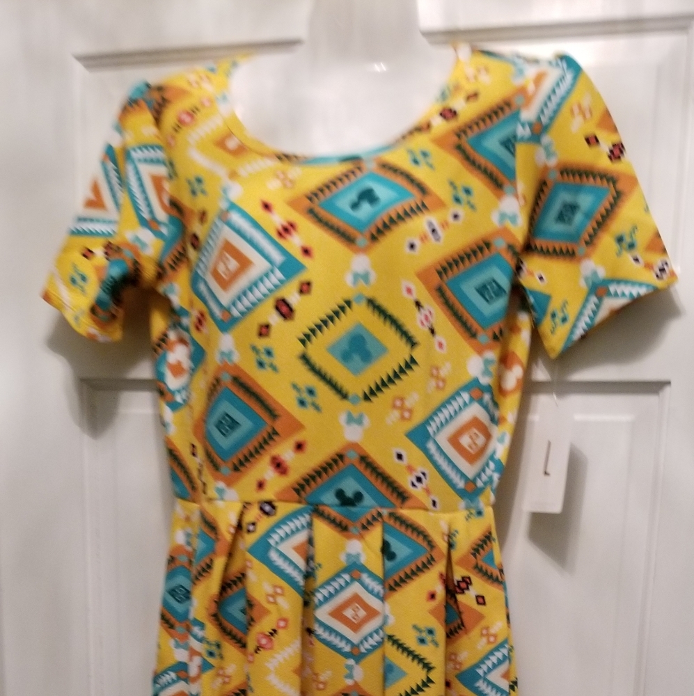LuLaRoe Amelia Dress Mickey Mouse
